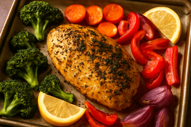 Herb-Crusted Chicken with Roasted Vegetables