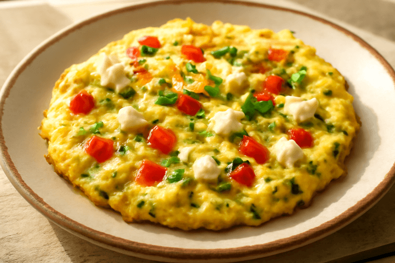 Proteinli Sebzeli Omlet