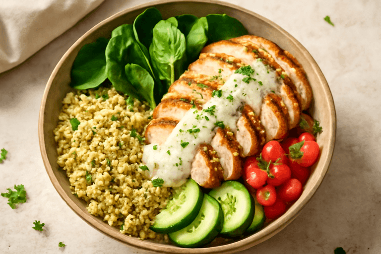 Lean Grilled Chicken & Quinoa Power Bowl