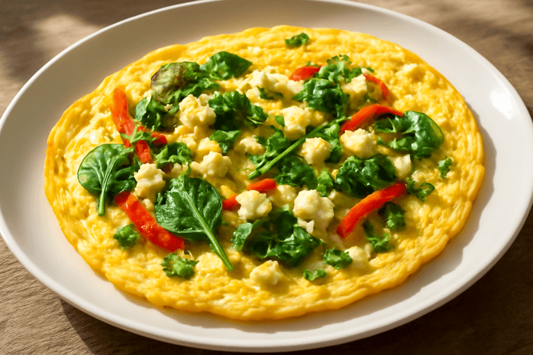 Herzhaftes Protein-Frühstücks-Omelett