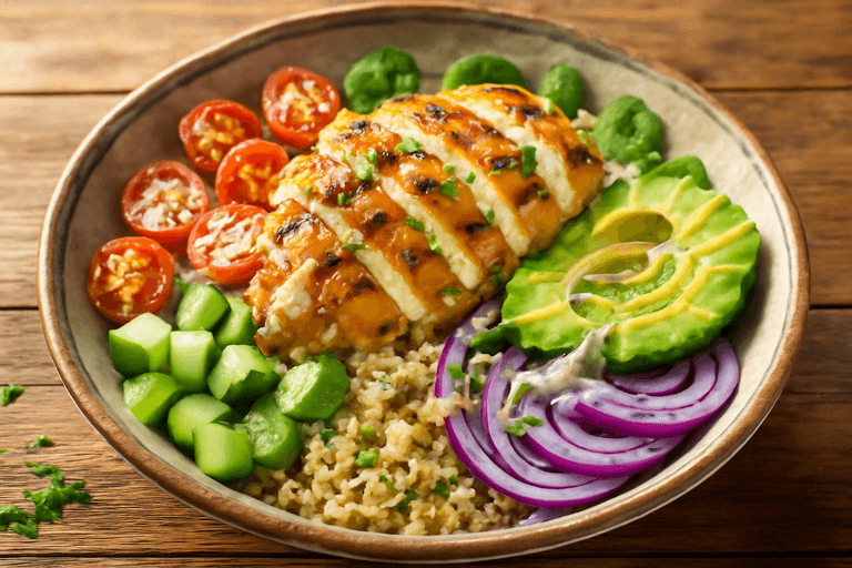 Lean Grilled Chicken & Quinoa Power Bowl