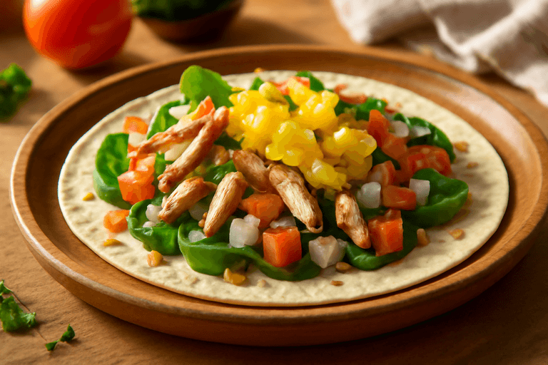 Tortilla Clásica de Verduras y Pollo