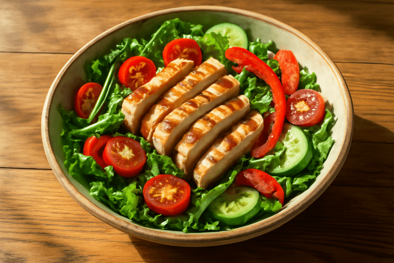 Insalata di Pollo Leggera con Verdure Fresche
