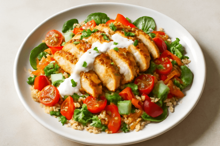 Energieboost Salade met Gegrilde Kip en Volkoren Couscous