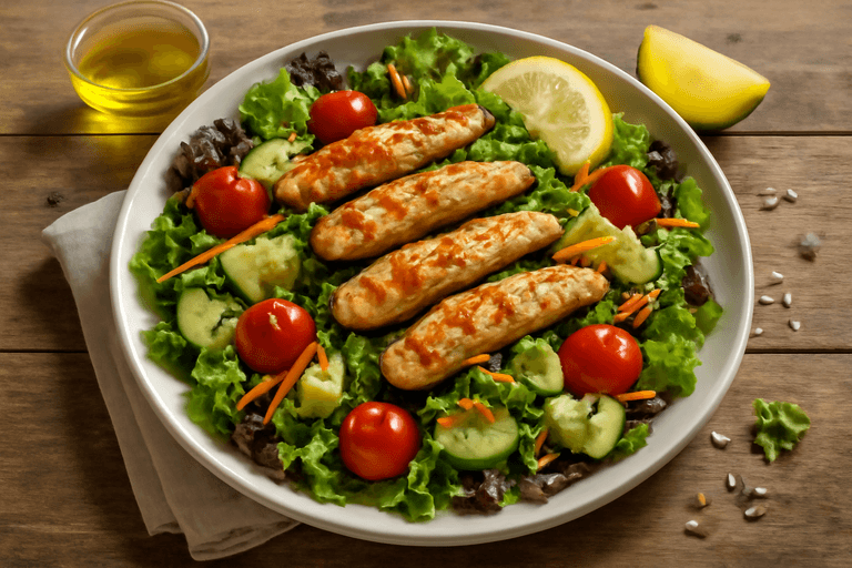 Ensalada completa de pollo clásico