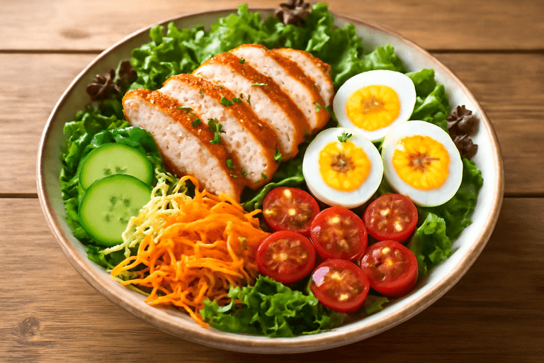 Salată Clasică de Pui cu Legume Proaspete