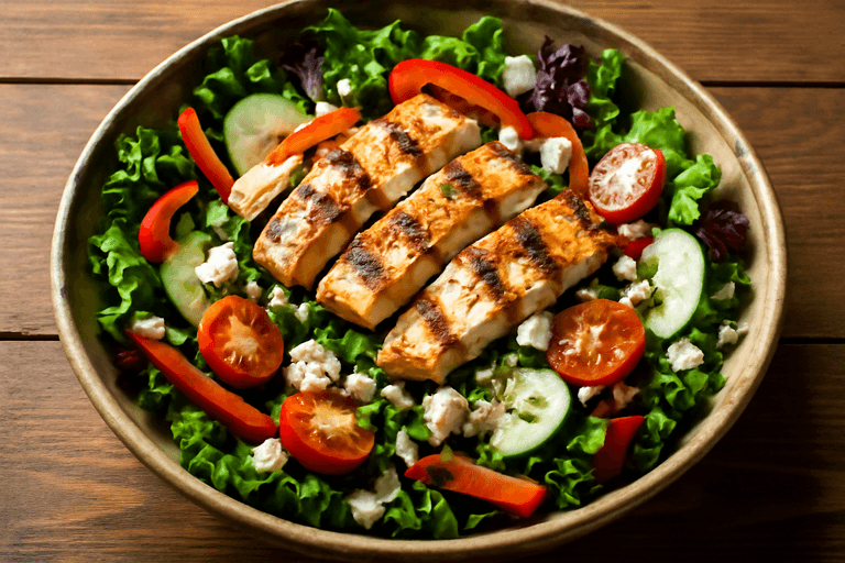 Salată clasică de pui cu legume crocante