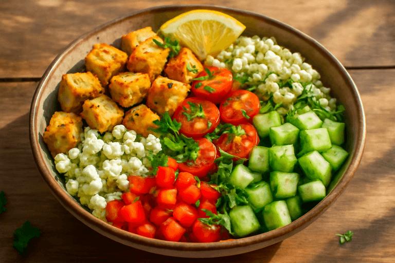 Bol Protéiné Poulet & Riz à la Méditerranéenne