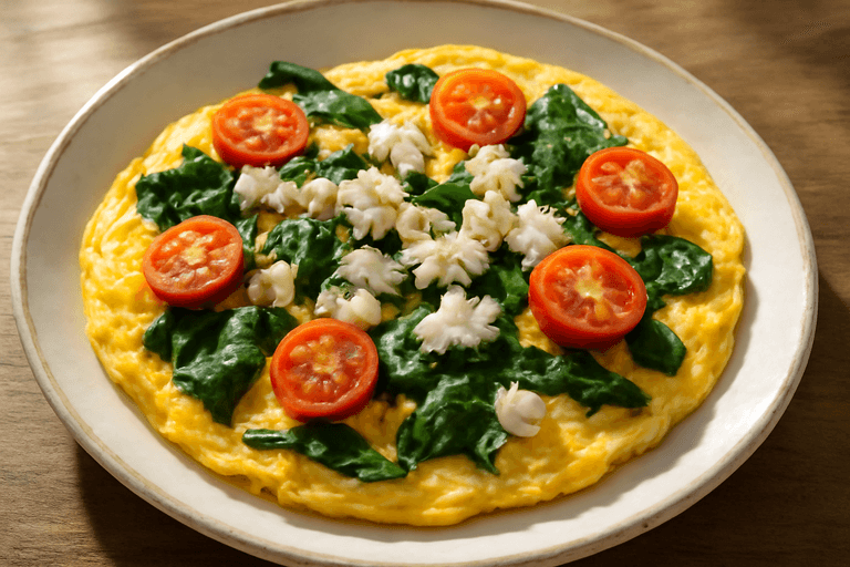 Proteinli Sebzeli Omlet