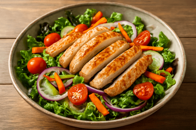 Salată Clasică cu Piept de Pui şi Legume Fresh