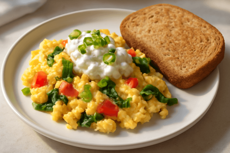 Mic dejun clasic cu ouă și legume pentru energie și stare de bine
