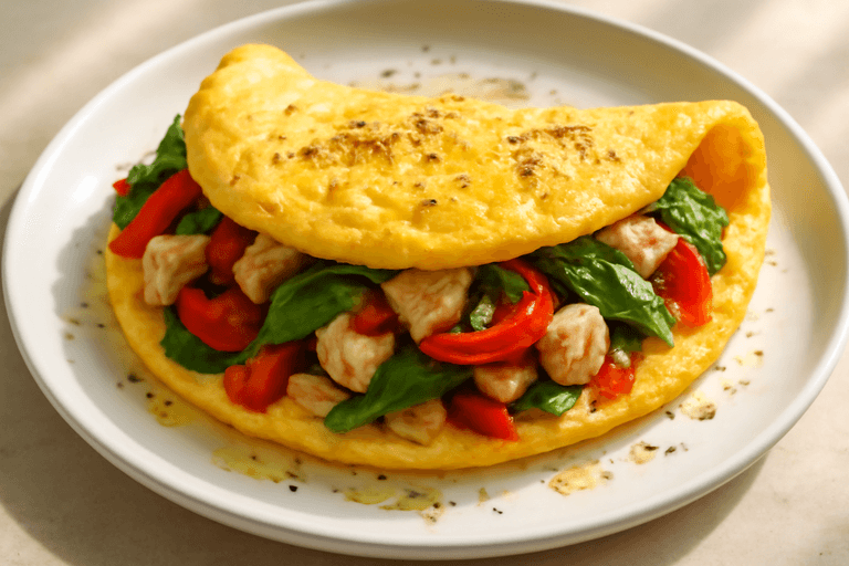 Omelette protéinée aux légumes classiques