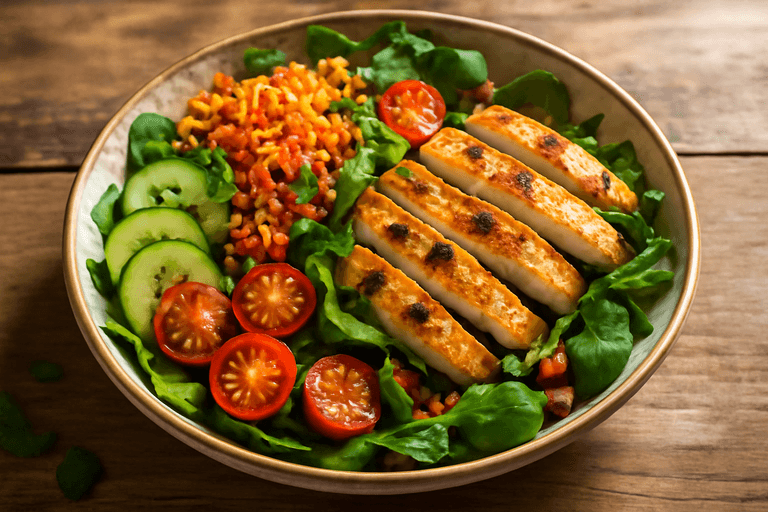 Salade de Poulet Croquante et Colorée