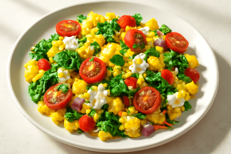 Power Greens & Protein Breakfast Scramble