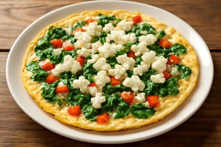Tortilla Clásica de Claras y Espinaca