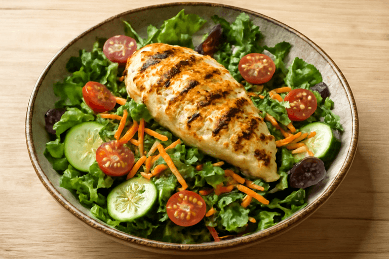 Salată Clasică Proteică cu Pui și Legume