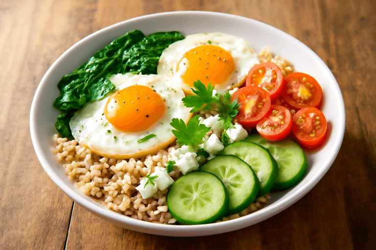 Energizing Veggie & Egg Breakfast Bowl