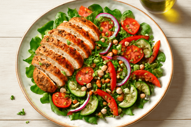 Frisse Mediterrane Kipsalade met Citroendressing