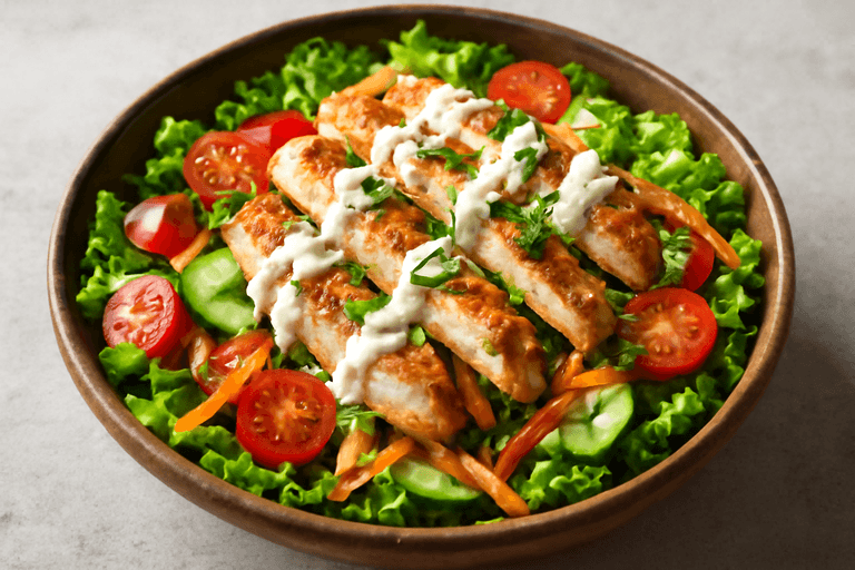 Salată clasică de pui cu legume crocante