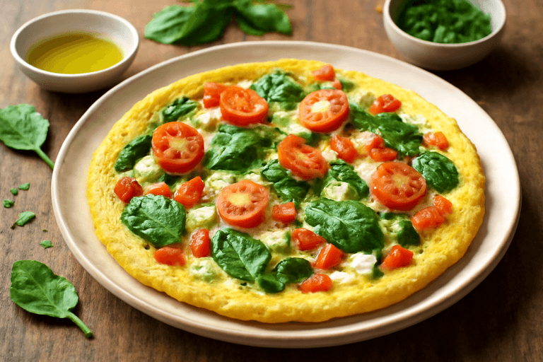 Proteinreiches Gemüse-Omelett