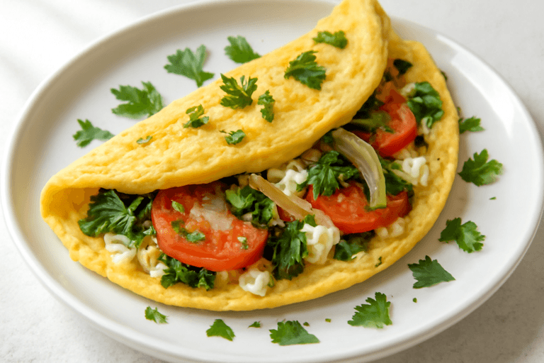 Protein-Power Omelett mit Gemüse