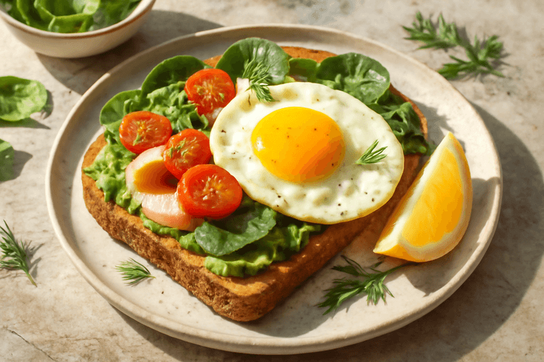 Energizing Mediterranean Salmon & Avocado Toast