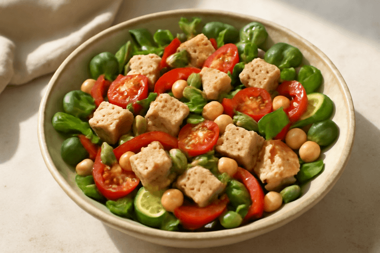 Proteinrig Kyllingesalat med Frisk Grønt