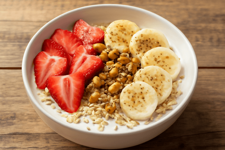 Desayuno Energético de Yogur, Avena y Frutas