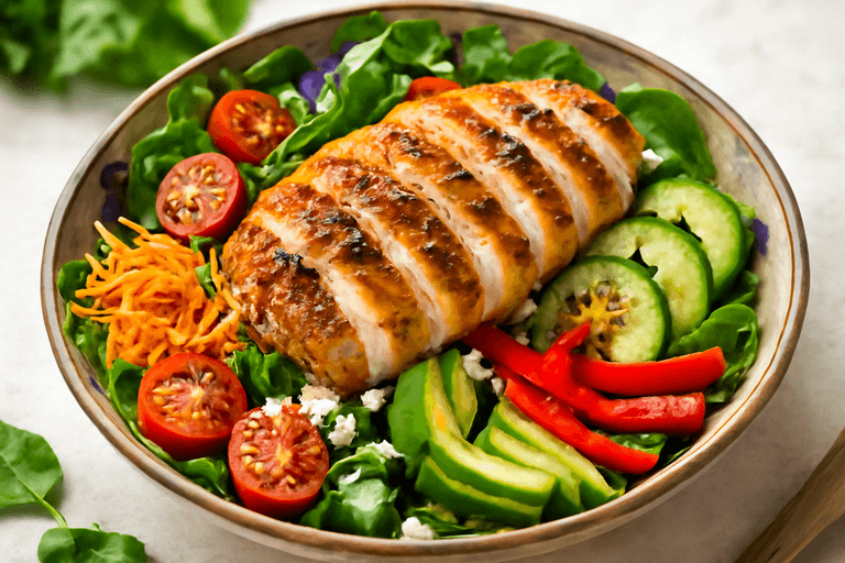 Protein-Packed Grilled Chicken Salad Bowl