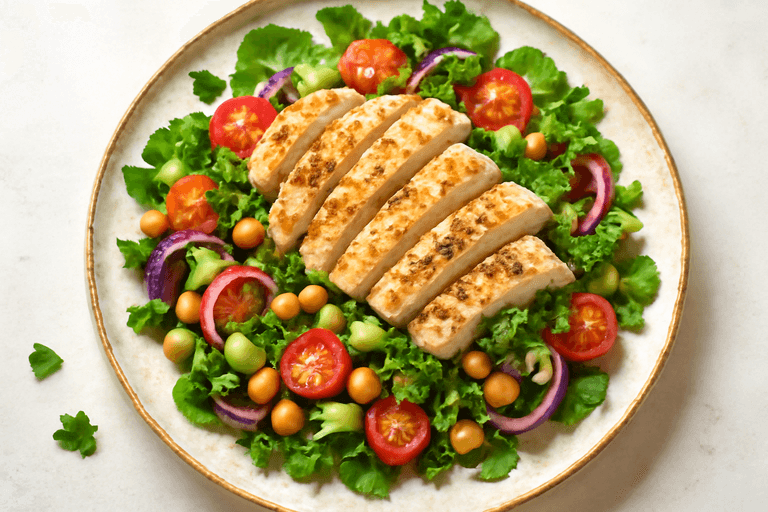 Verfrissende Mediterraanse Kipsalade