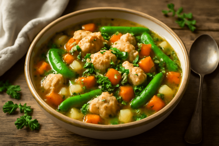 Lätt kycklinggryta med rotfrukter