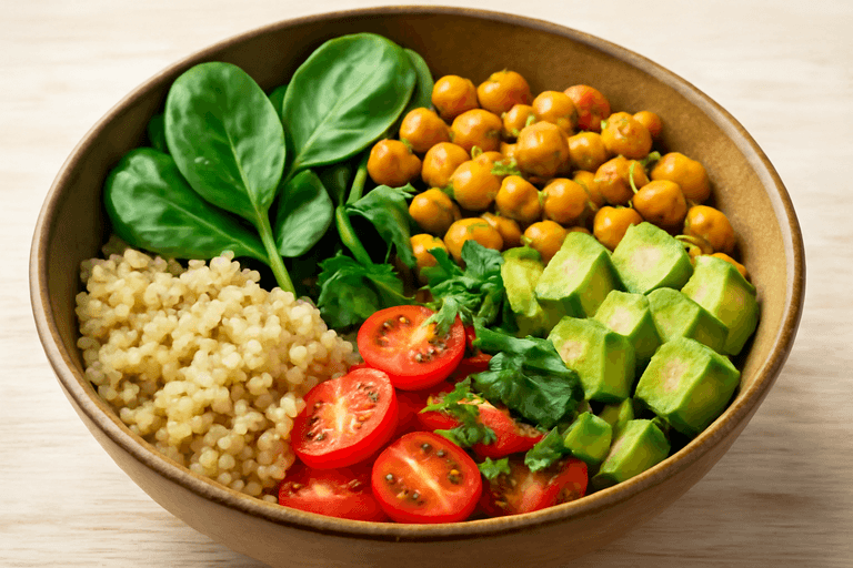 Vegane Protein-Power-Bowl zum Frühstück