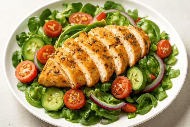 Grilled Lemon Herb Chicken Salad