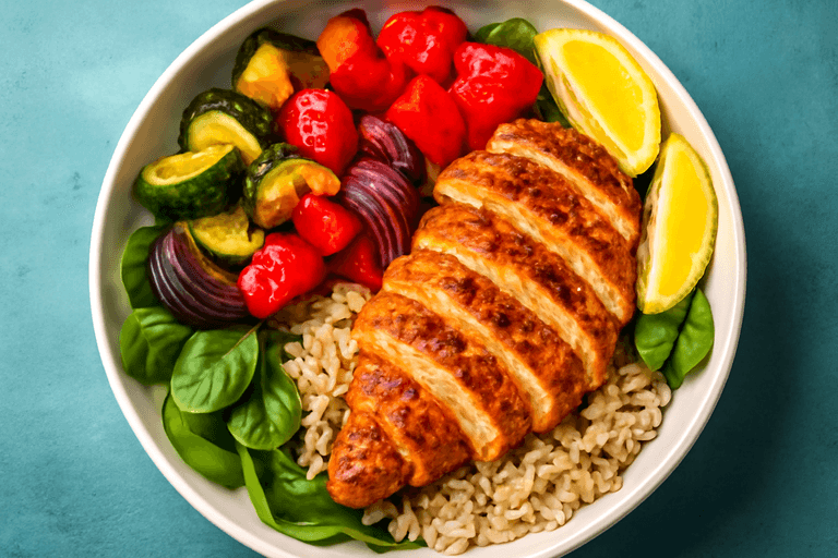 Bright Grilled Chicken & Veggie Power Bowl