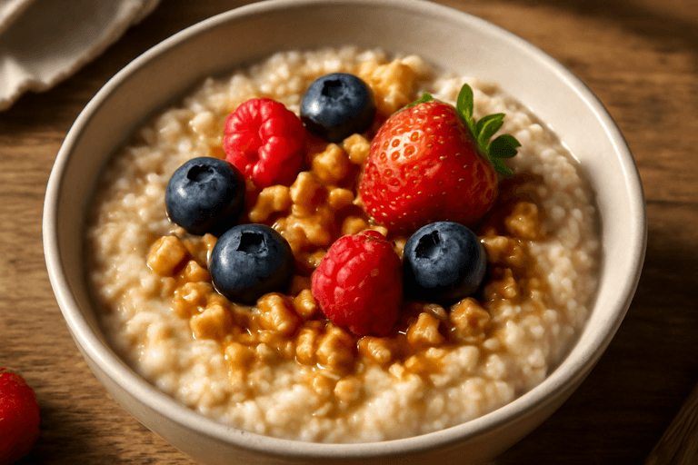 Energizing Havermout Ontbijtbowl met Bessen en Noten