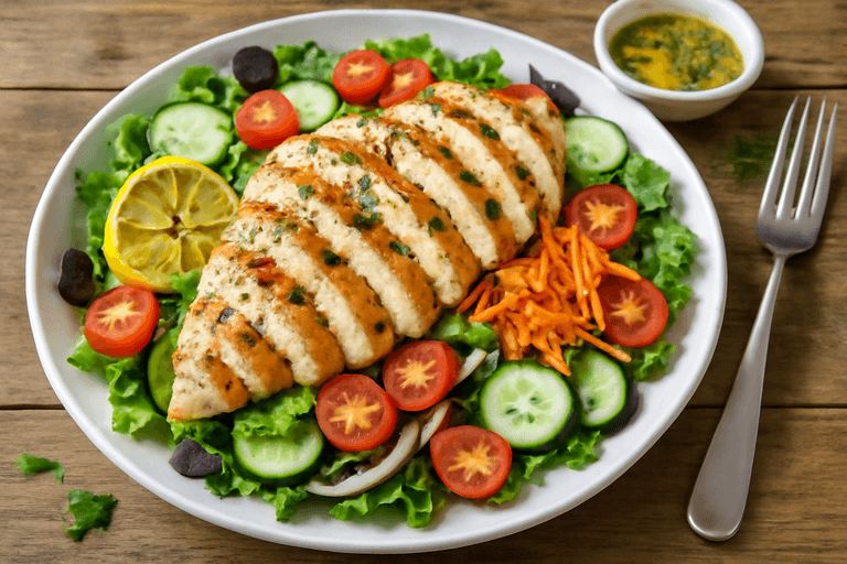 Grilled Lemon-Herb Chicken Salad