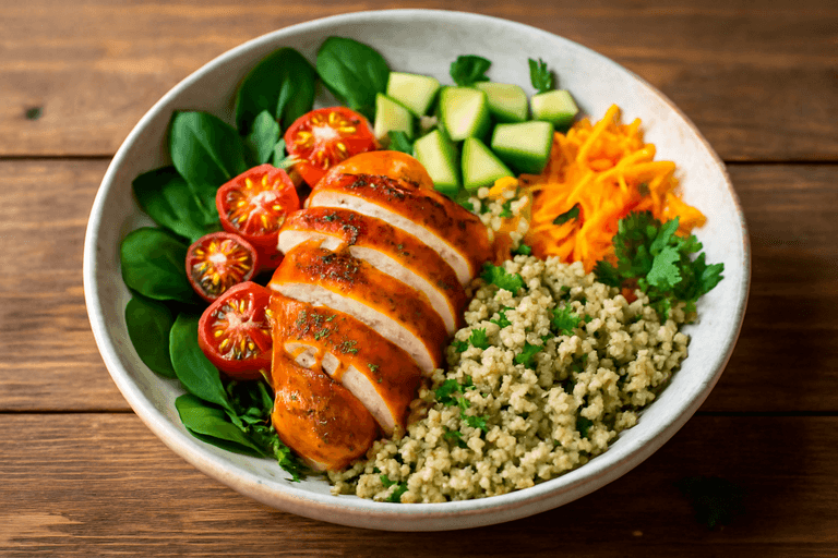 Grilled Chicken & Quinoa Power Bowl