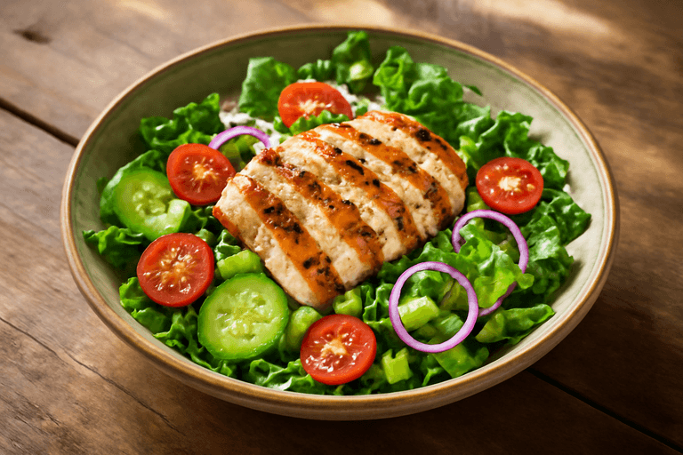 Ensalada de Pollo Clásica y Ligera