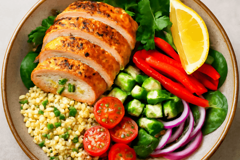 Knapperige Kip Mediterrane Lunch Bowl