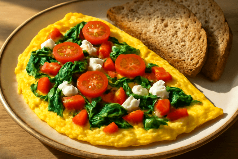 Energierijke Groente-Omelet Ontbijt
