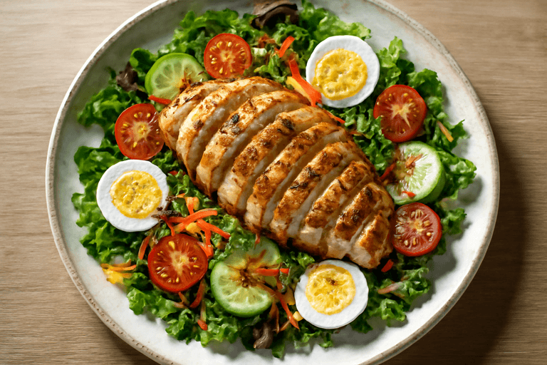 Ensalada de Pollo Clásica y Ligera