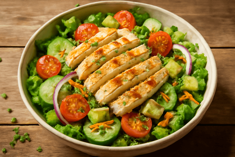 Ensalada de Pollo Clásica y Refrescante
