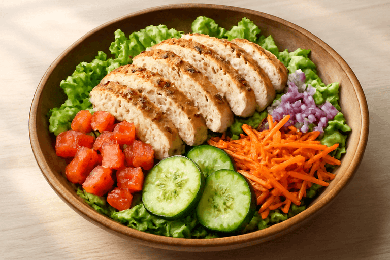 Ensalada de Pollo Clásica y Refrescante
