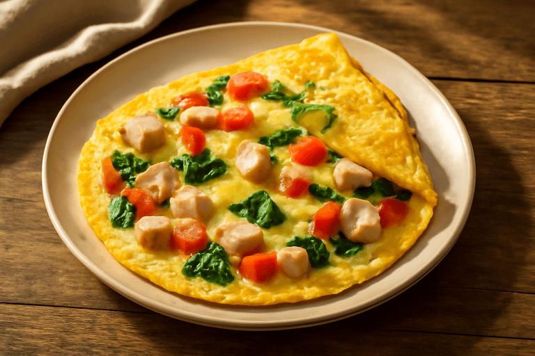 Klassisk proteinrik frukostomelett