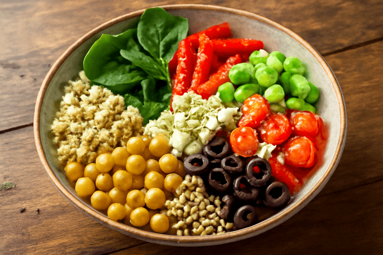 Bowl Energético Mediterráneo Vegetariano