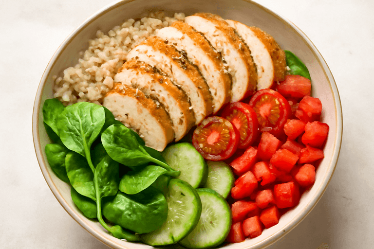Lean Grilled Chicken & Quinoa Power Bowl