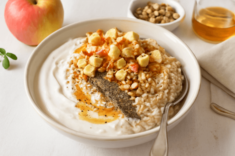 Protein-Power Haferflocken-Frühstücks-Bowl
