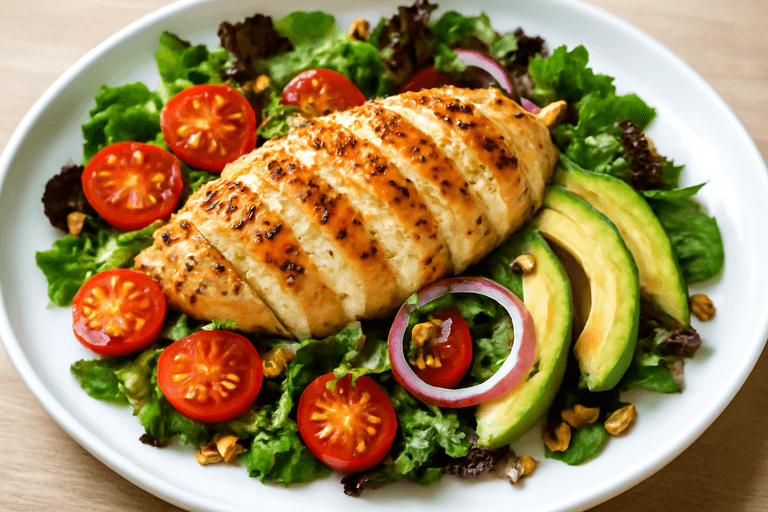 Kyckling med Rostade Grönsaker & Quinoasallad