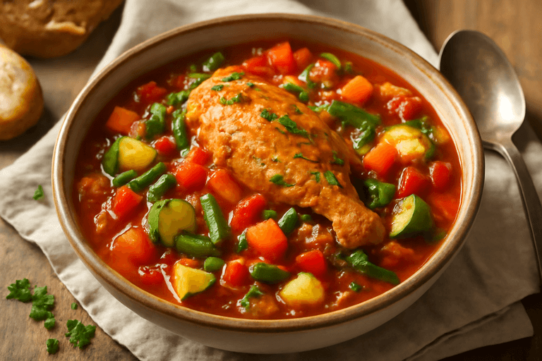 Lätt kycklinggryta med grönsaker