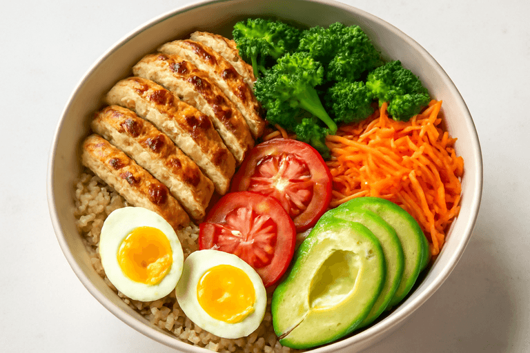 Bowl Clásico de Pollo a la Parrilla con Quinoa y Verduras